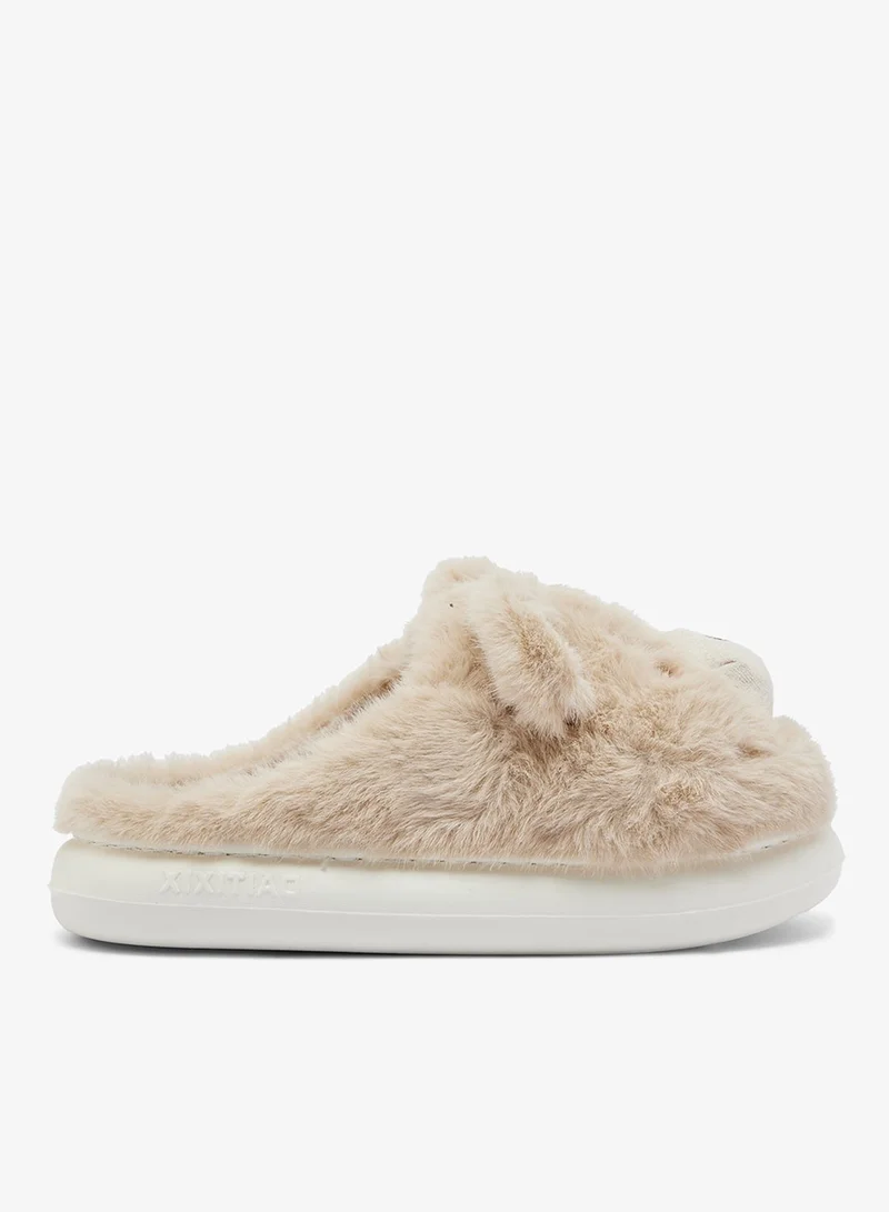 Ginger Cozy Fur Bedroom Slippers
